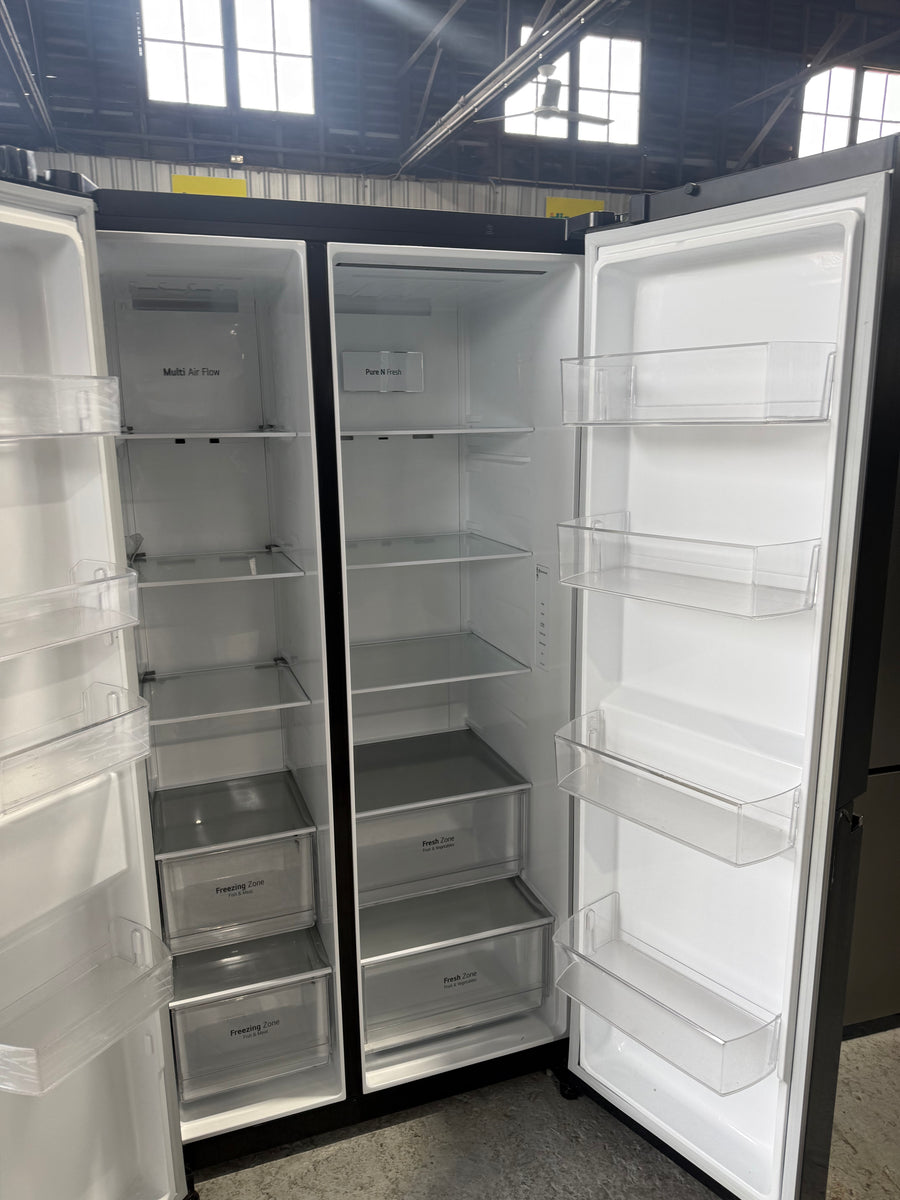 Factory second LG 655L Side by Side Fridge Model: GS-B655MBL - Second Hand Appliances Geebung