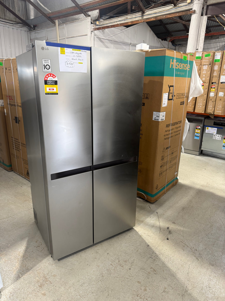 Factory second LG 664L Side by Side Refrigerator – Stainless Steel (GS-B599PL) - Second Hand Appliances Geebung
