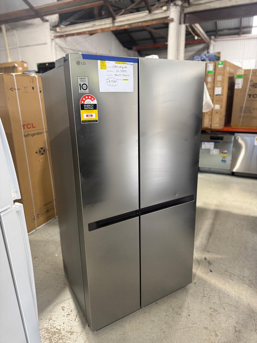Factory second LG 664L Side by Side Refrigerator – Stainless Steel (GS-B599PL) - Second Hand Appliances Geebung
