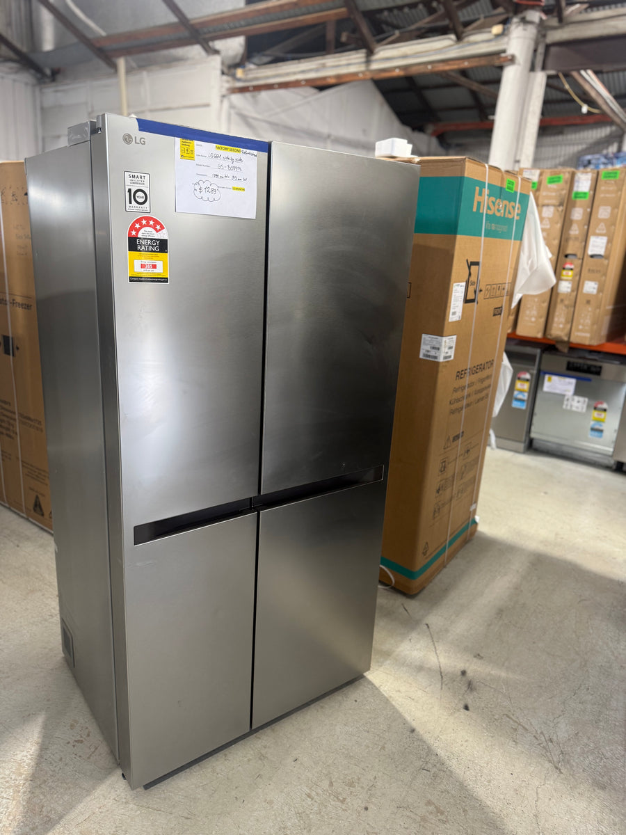 Factory second LG 664L Side by Side Refrigerator – Stainless Steel (GS-B599PL) - Second Hand Appliances Geebung