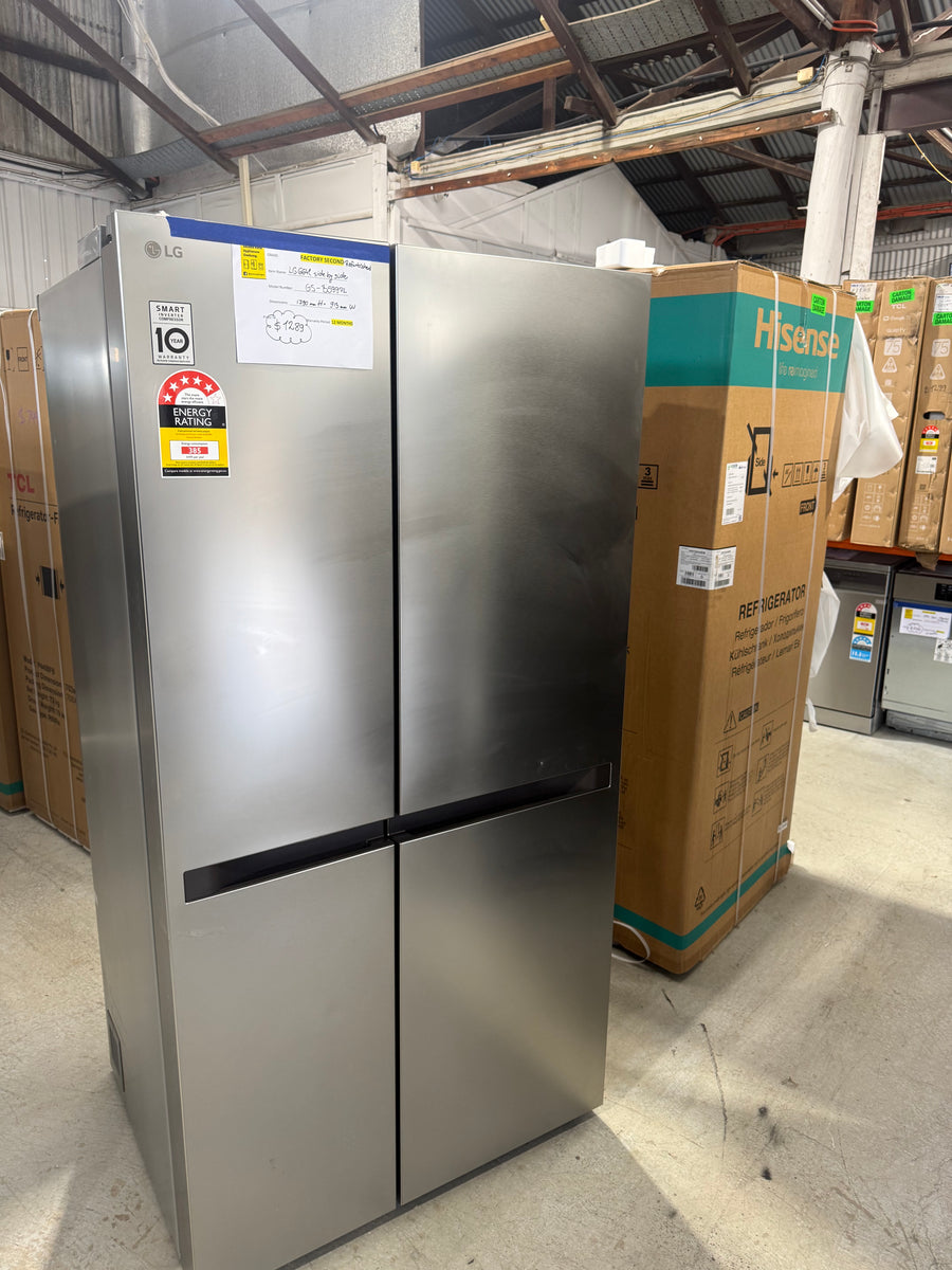 Factory second LG 664L Side by Side Refrigerator – Stainless Steel (GS-B599PL) - Second Hand Appliances Geebung