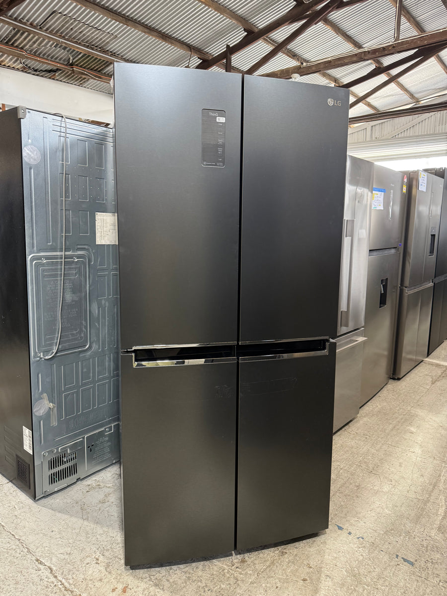 Factory second LG GF-B590MBL 530L French Door Fridge (Matte Black) - Second Hand Appliances Geebung