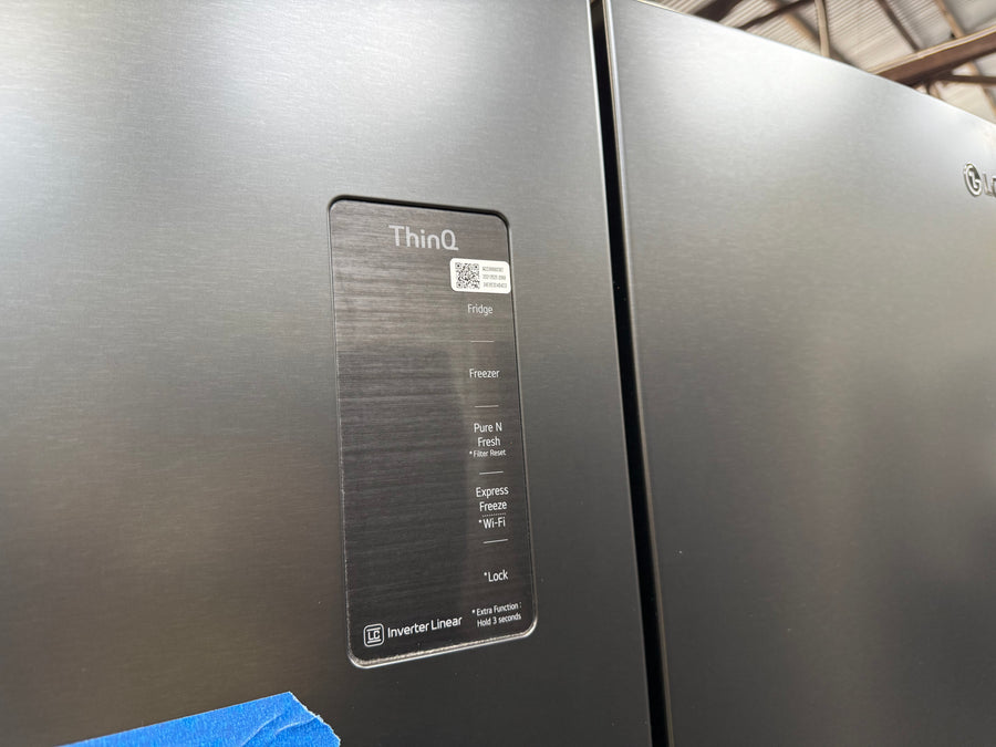 Factory second LG GF-B590MBL 530L French Door Fridge (Matte Black) - Second Hand Appliances Geebung