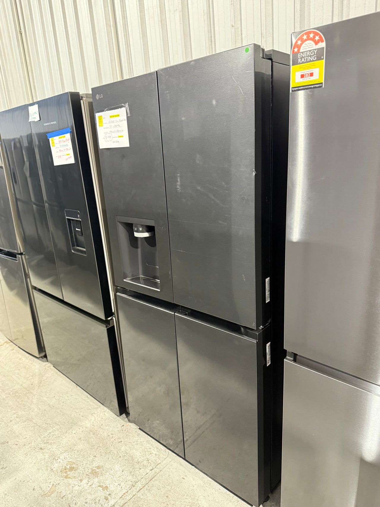 Factory second LG GF-L500MBL 506L Slim French Door Fridge - Second Hand Appliances Geebung