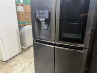 Thumbnail for Factory second LG GF-V570MBL 508L Slim French Door Fridge – Matte Black (InstaView Door-in-Door) - Second Hand Appliances Geebung