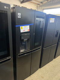 Thumbnail for Factory second LG GF-V570MBL 508L Slim French Door Fridge – Matte Black (InstaView Door-in-Door) - Second Hand Appliances Geebung
