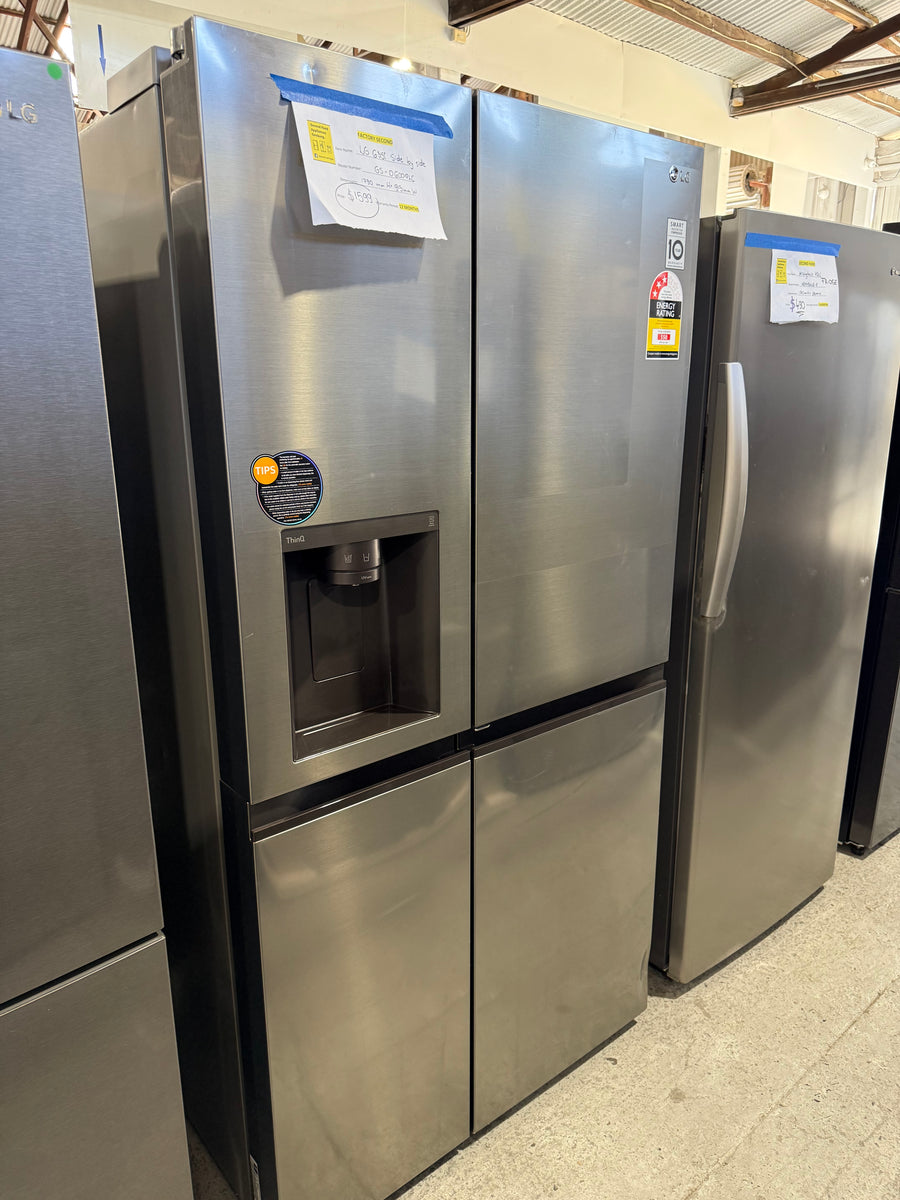 Factory second LG GS-D600PLC 635L Side-by-Side Refrigerator - Second Hand Appliances Geebung