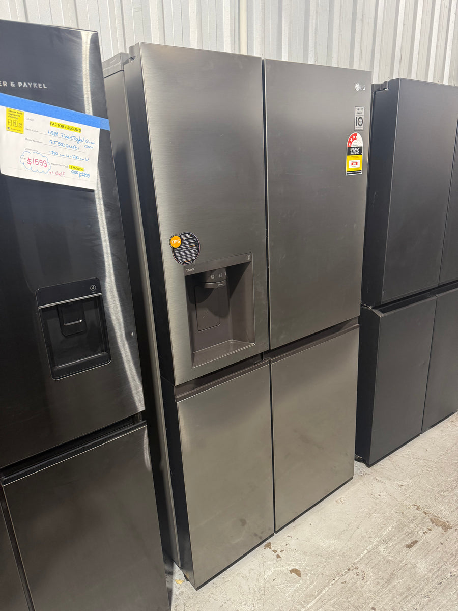 Buy Factory second LG GS-N600PL 635 L Side-by-Side Refrigerator – Non-Plumbed Ice & Water, Stainless Steel Finish |  | [product_variant] | Second Hand Appliances Geebung Brisbane