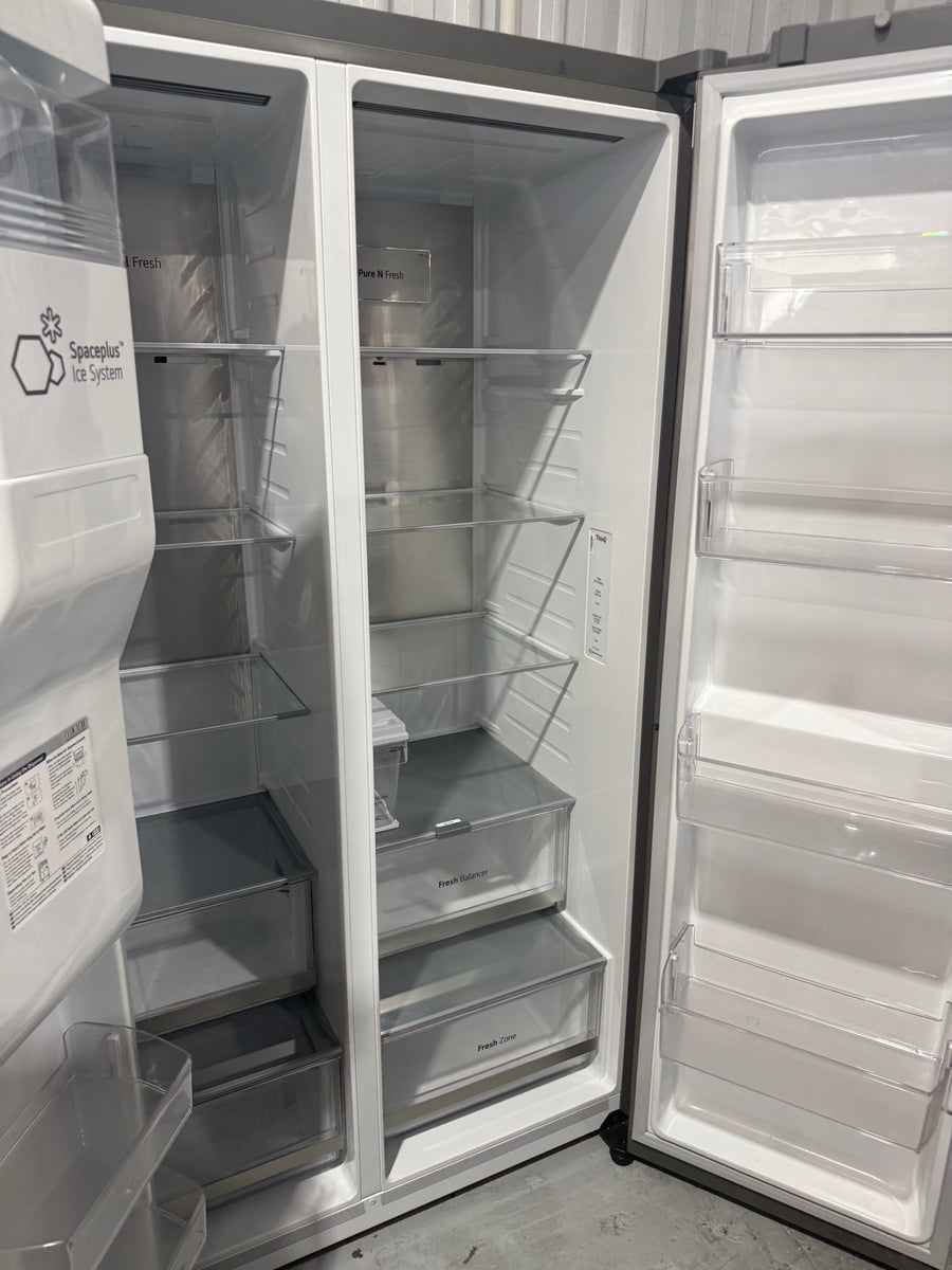 Buy Factory second LG GS-N600PL 635 L Side-by-Side Refrigerator – Non-Plumbed Ice & Water, Stainless Steel Finish |  | [product_variant] | Second Hand Appliances Geebung Brisbane
