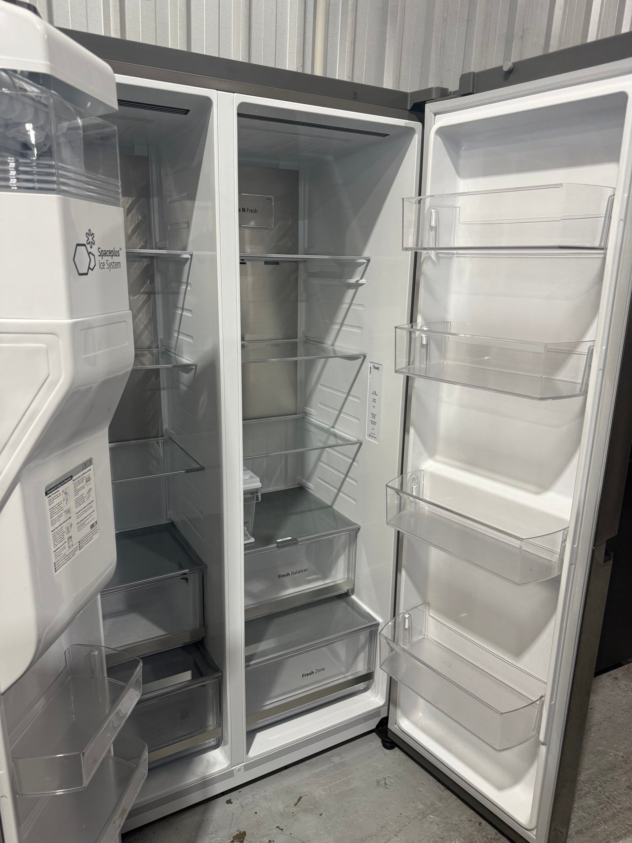 Buy Factory second LG GS-N600PL 635 L Side-by-Side Refrigerator – Non-Plumbed Ice & Water, Stainless Steel Finish |  | [product_variant] | Second Hand Appliances Geebung Brisbane