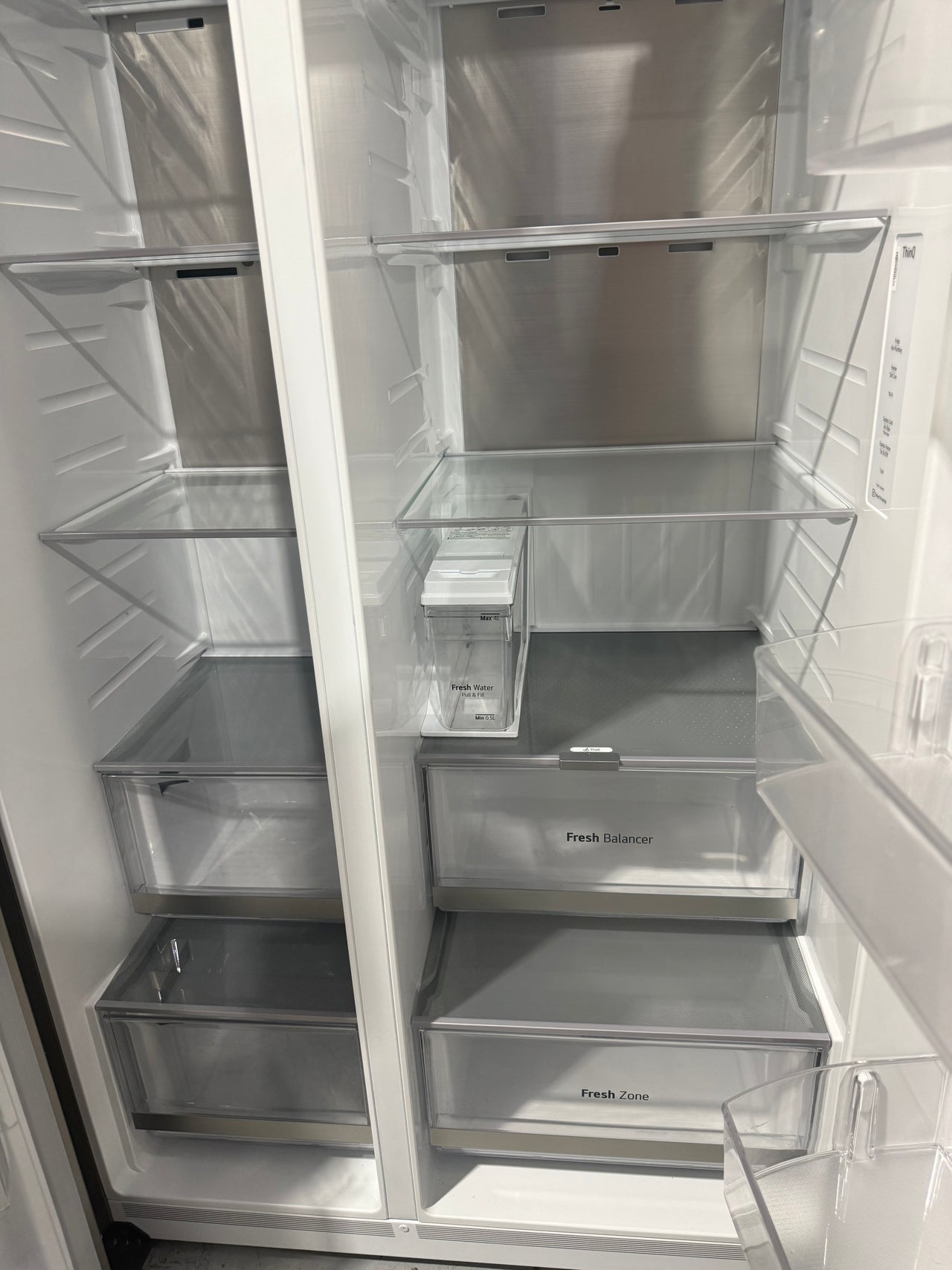 Buy Factory second LG GS-N600PL 635 L Side-by-Side Refrigerator – Non-Plumbed Ice & Water, Stainless Steel Finish |  | [product_variant] | Second Hand Appliances Geebung Brisbane