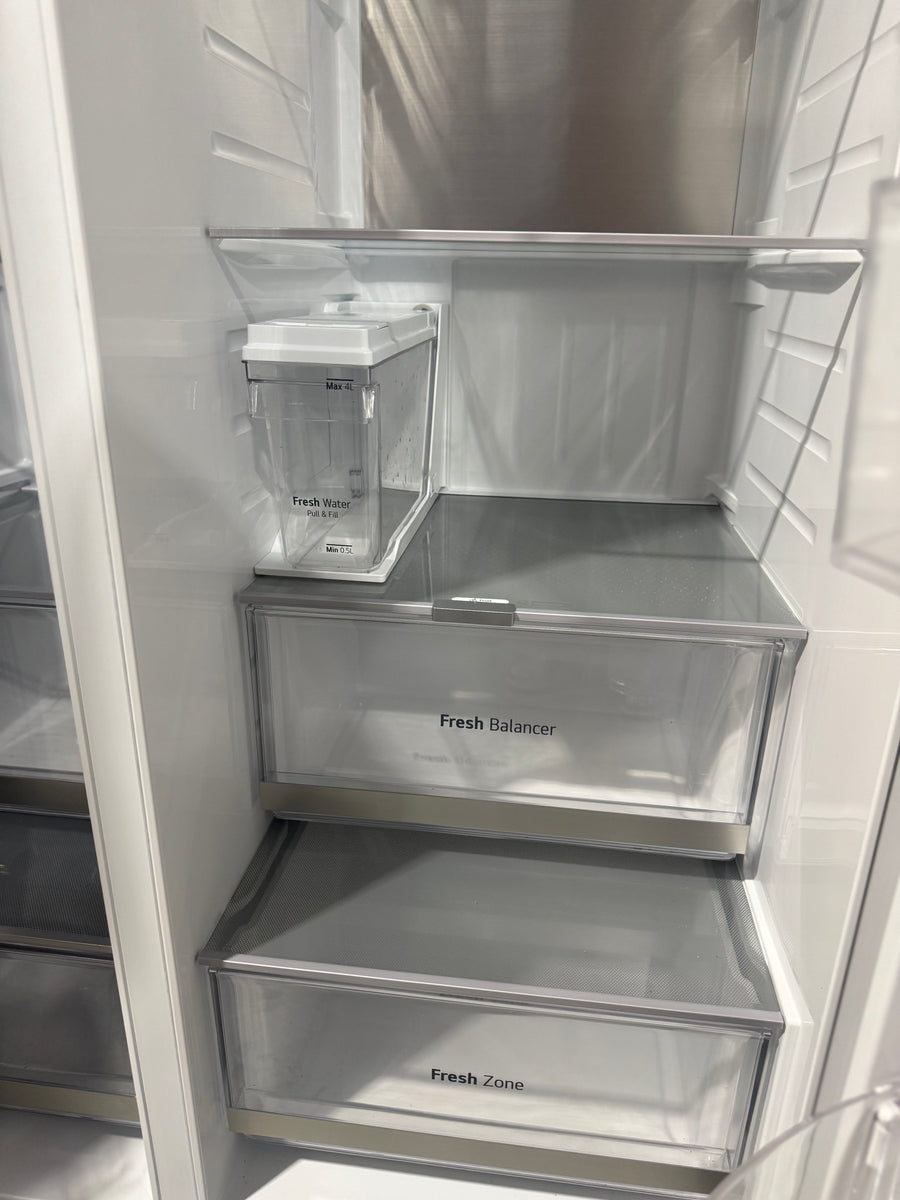 Buy Factory second LG GS-N600PL 635 L Side-by-Side Refrigerator – Non-Plumbed Ice & Water, Stainless Steel Finish |  | [product_variant] | Second Hand Appliances Geebung Brisbane