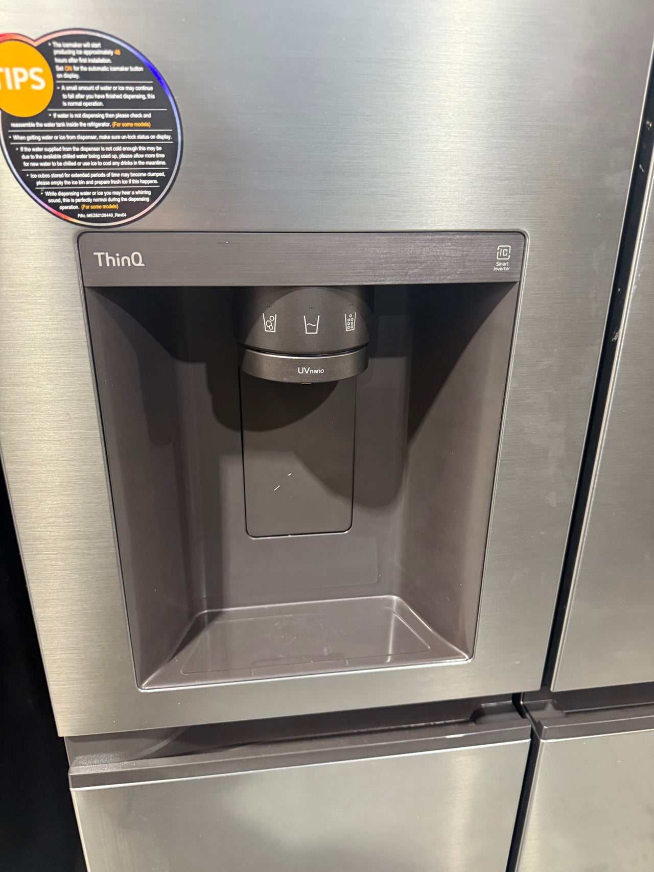 Buy Factory second LG GS-N600PL 635 L Side-by-Side Refrigerator – Non-Plumbed Ice & Water, Stainless Steel Finish |  | [product_variant] | Second Hand Appliances Geebung Brisbane