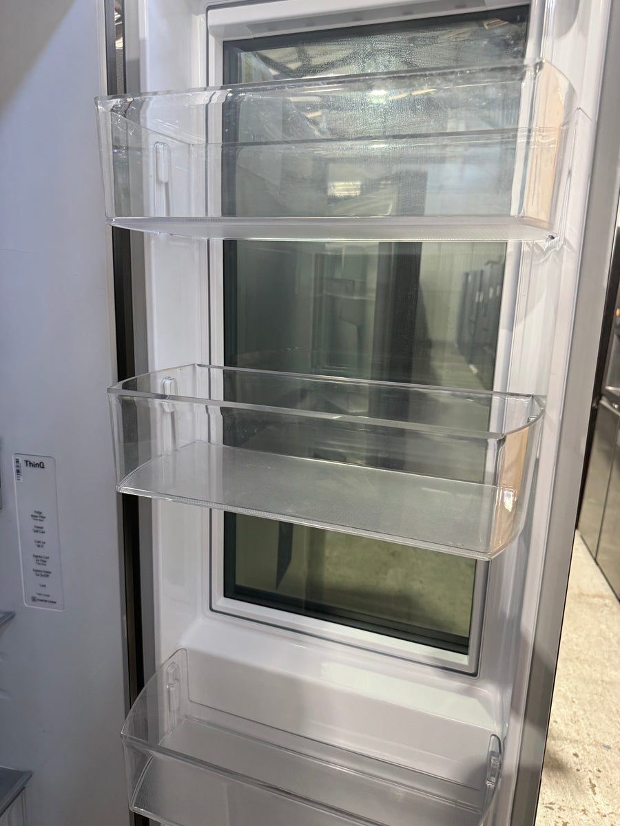 Factory second LG GS-V635MBLC 635L Side by Side Fridge (Matte Black) - Second Hand Appliances Geebung