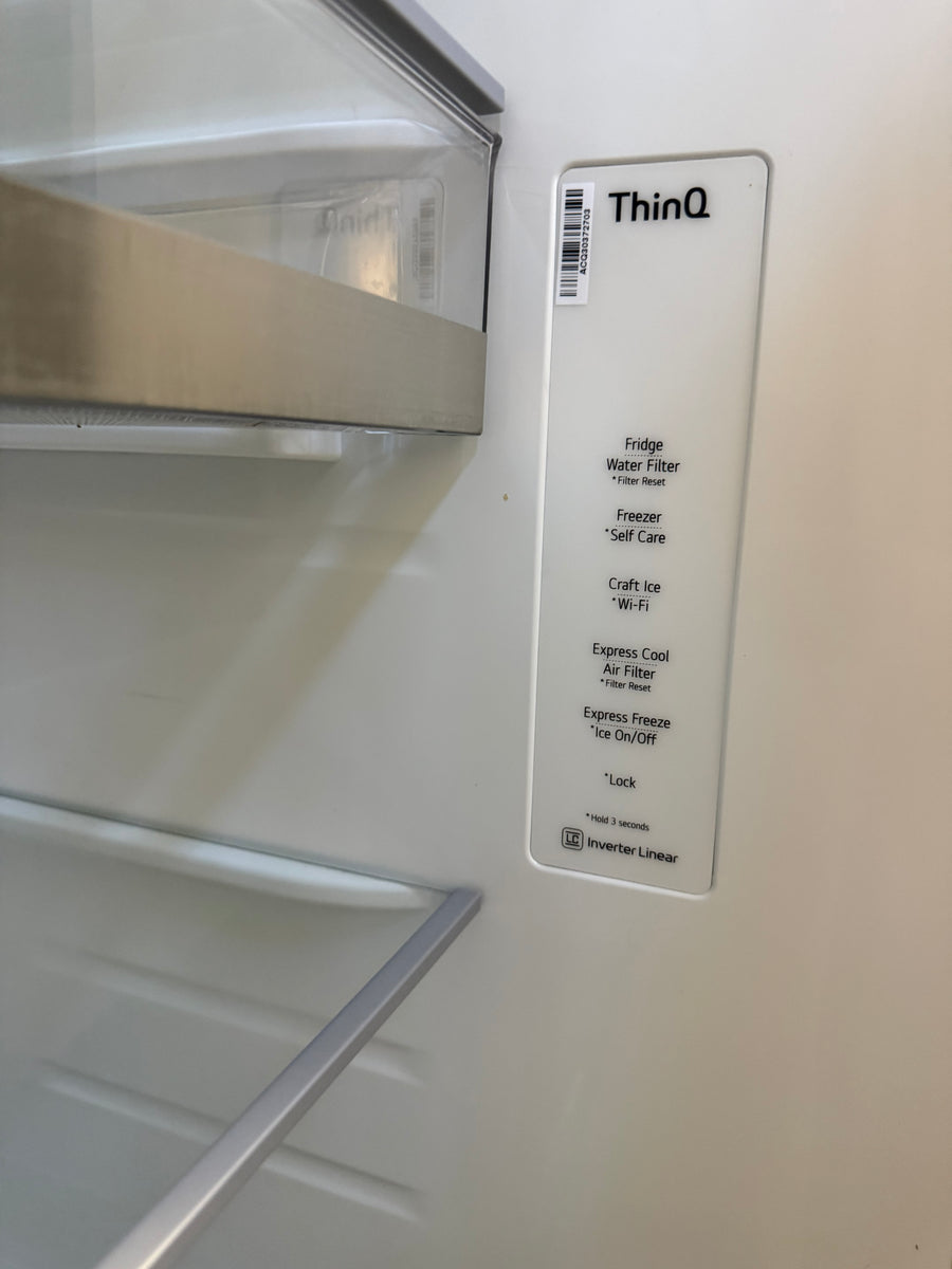 Factory second LG GS-V635MBLC 635L Side by Side Fridge (Matte Black) - Second Hand Appliances Geebung