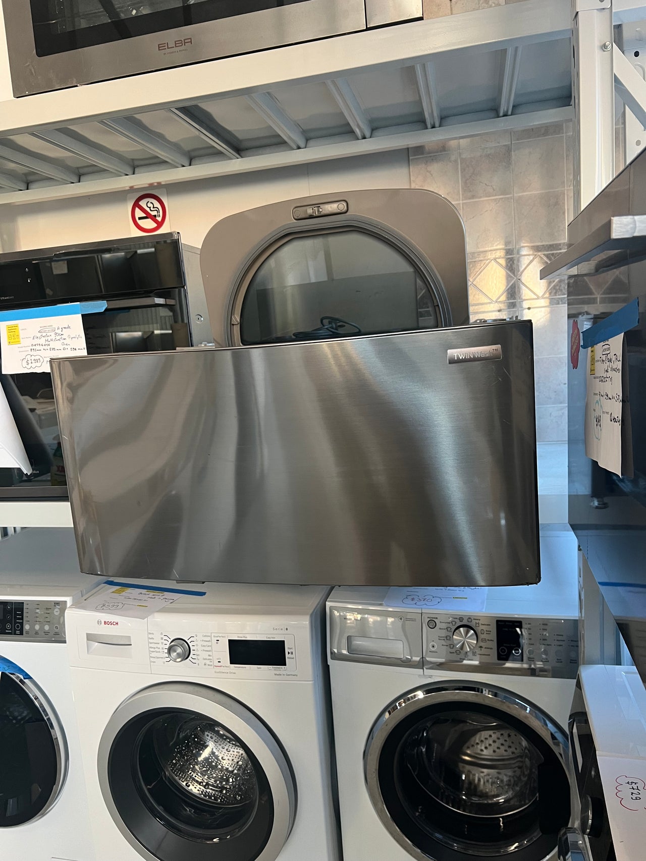 Factory second LG WTP2071V 2.5kg Stainless Mini Washer for Front Load Washers - Second Hand Appliances Geebung