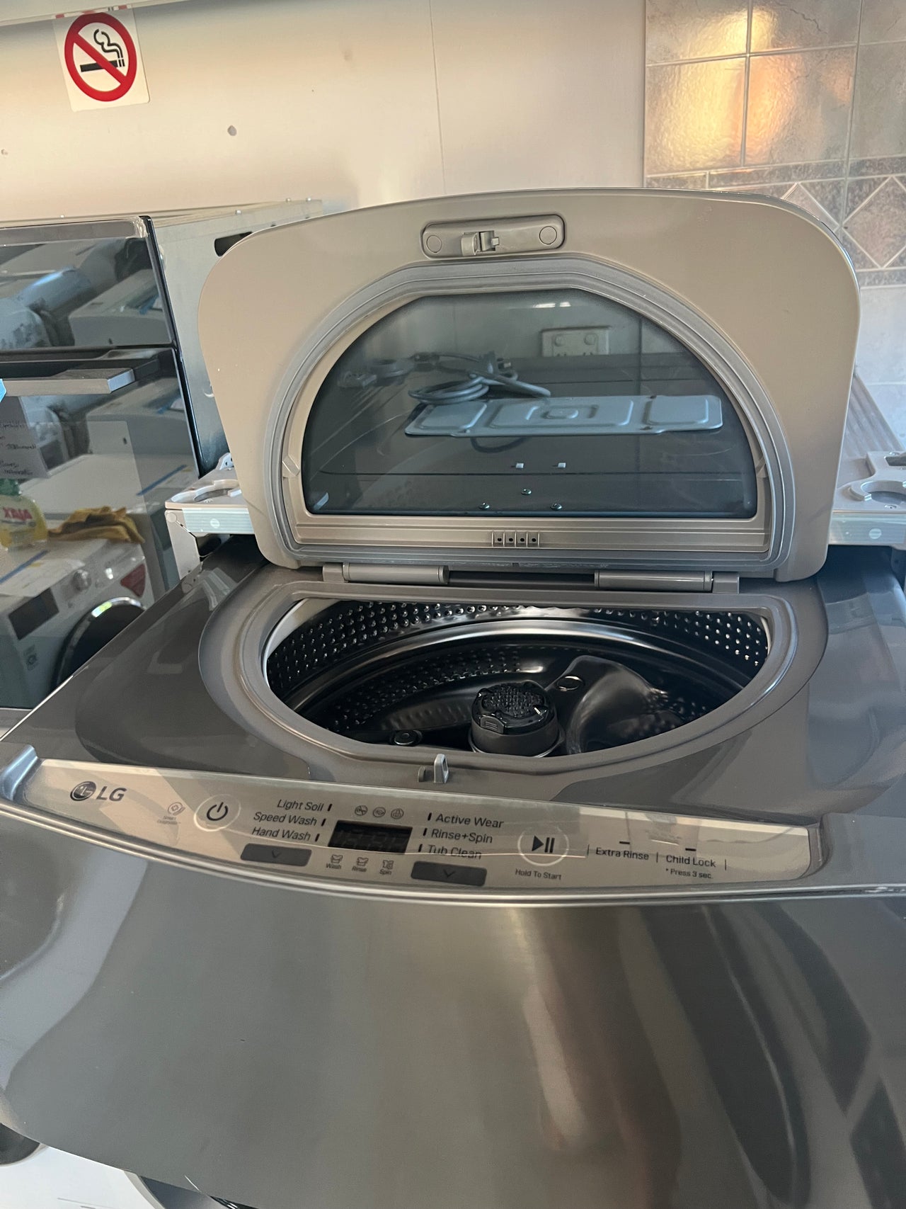 Factory second LG WTP2071V 2.5kg Stainless Mini Washer for Front Load Washers - Second Hand Appliances Geebung