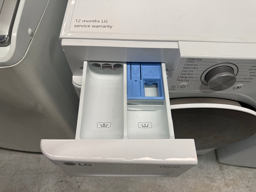 Factory second LG WV5-1409W 9kg AI Direct Drive Front Load Washer with Steam - Second Hand Appliances Geebung