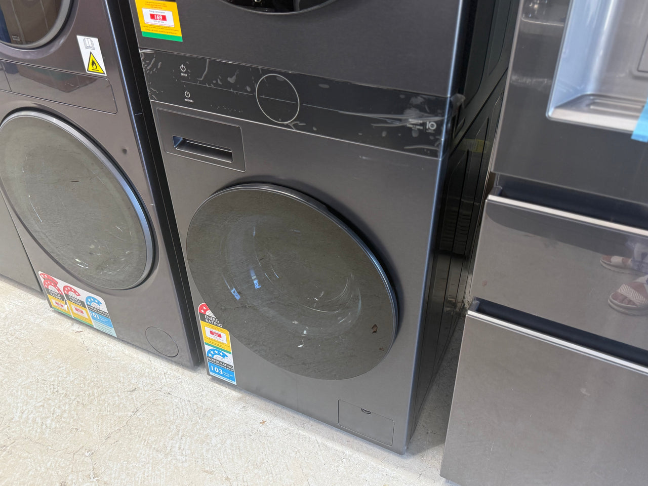 Factory second LG WashTower 12kg/10kg Dual Inverter Heat Pump Washer Dryer – WWT-1210MBK - Second Hand Appliances Geebung