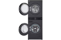 Thumbnail for Factory second LG WashTower 12kg/10kg Dual Inverter Heat Pump Washer Dryer – WWT-1210MBK - Second Hand Appliances Geebung