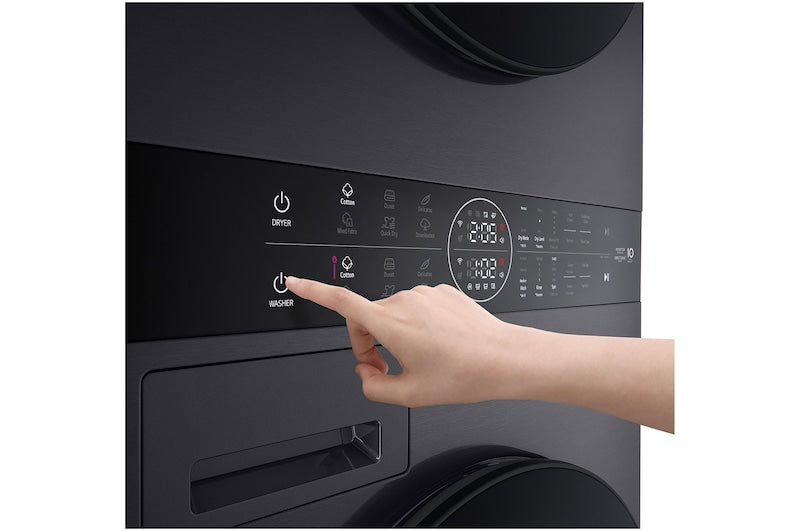 Factory second LG WashTower 12kg/10kg Dual Inverter Heat Pump Washer Dryer – WWT-1210MBK - Second Hand Appliances Geebung