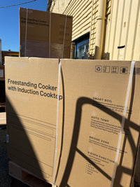 Thumbnail for Factory second Omega OFOIC909B 90cm Freestanding Cooker with Induction Cooktop - Second Hand Appliances Geebung