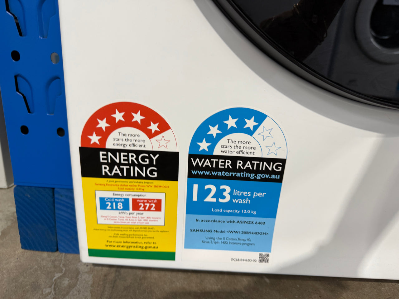 Factory second Samsung WW12BB944DGH 12kg Bespoke AI Front Load Washing Machine - Second Hand Appliances Geebung