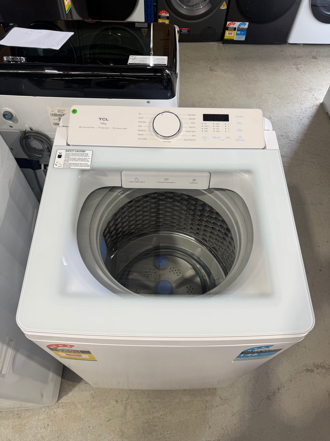 Factory second TCL 10kg Top Load Washing Machine – WA10P60W - Second Hand Appliances Geebung