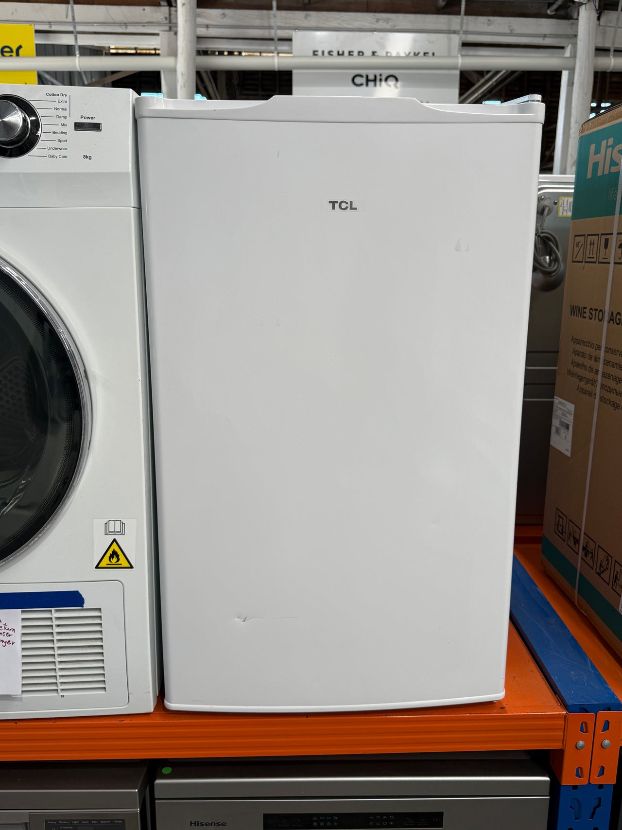 Factory second TCL 121L Bar Fridge – Model F122DW - Second Hand Appliances Geebung