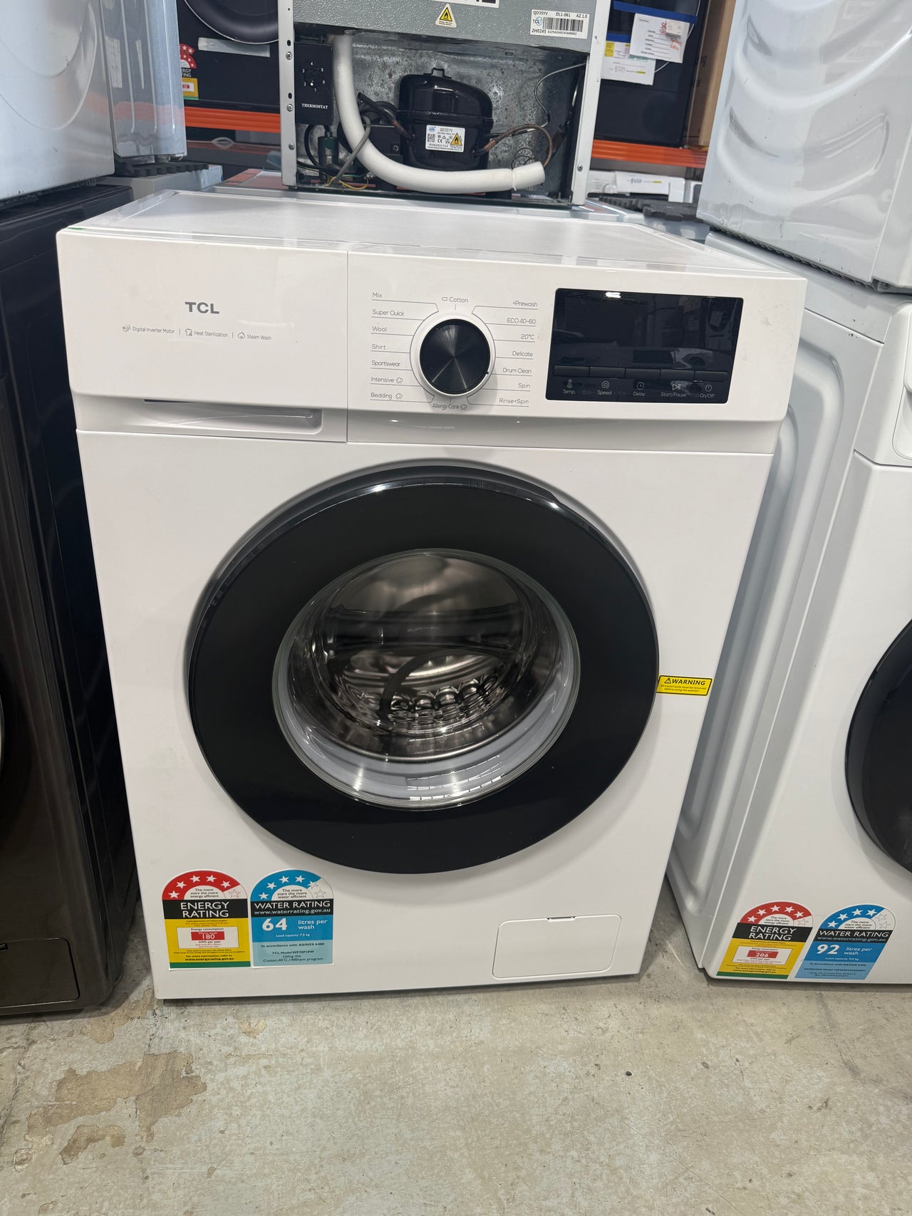 Factory second TCL 7.5kg Front Load Washing Machine – WF75P10W - Second Hand Appliances Geebung