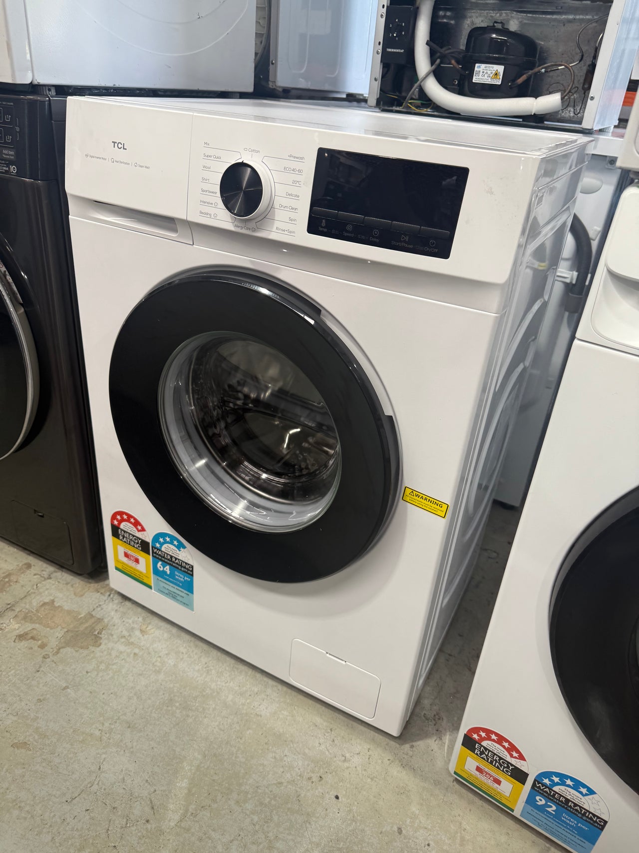 Factory second TCL 7.5kg Front Load Washing Machine – WF75P10W - Second Hand Appliances Geebung