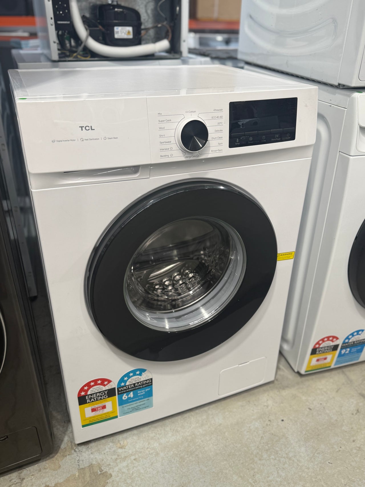 Factory second TCL 7.5kg Front Load Washing Machine – WF75P10W - Second Hand Appliances Geebung