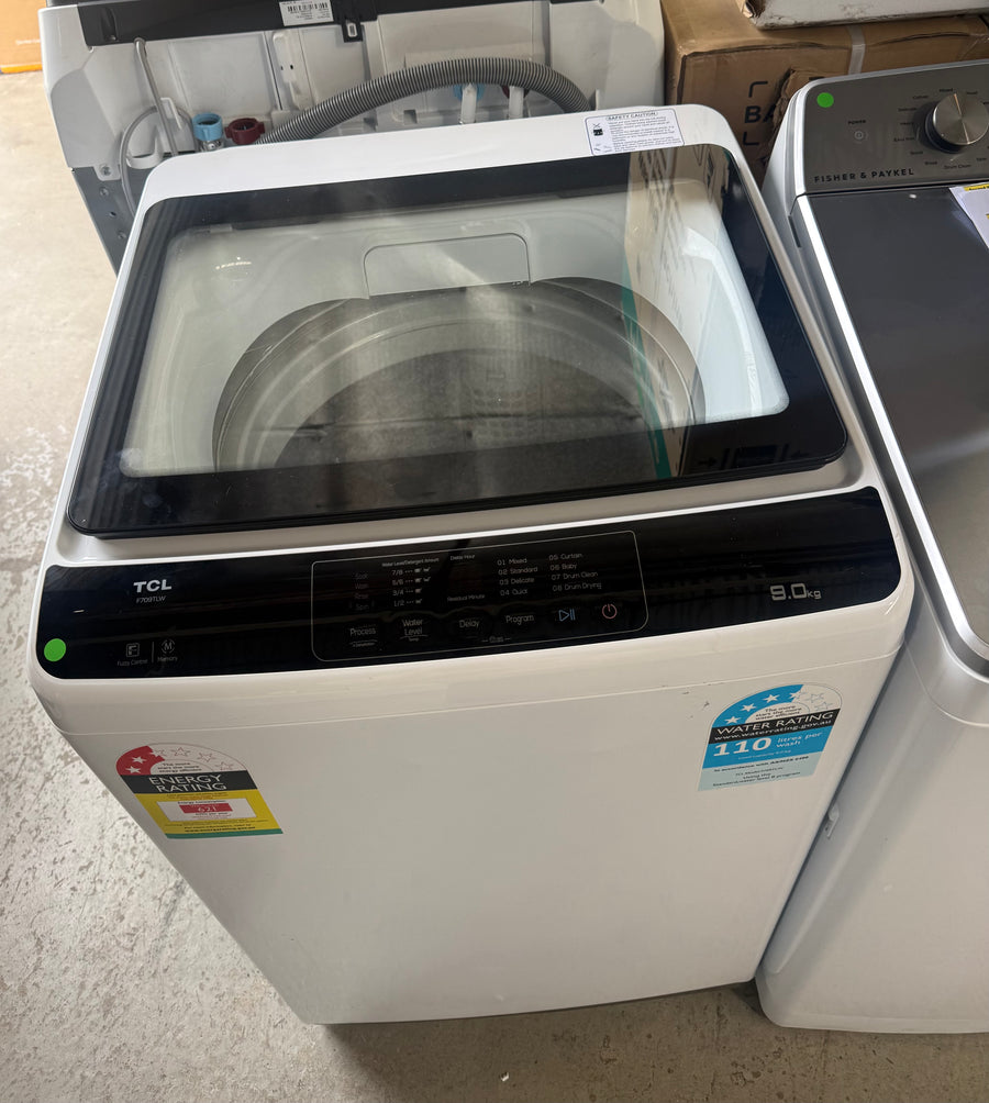 Factory second TCL 9kg Top Load Washing Machine – F709TLW - Second Hand Appliances Geebung