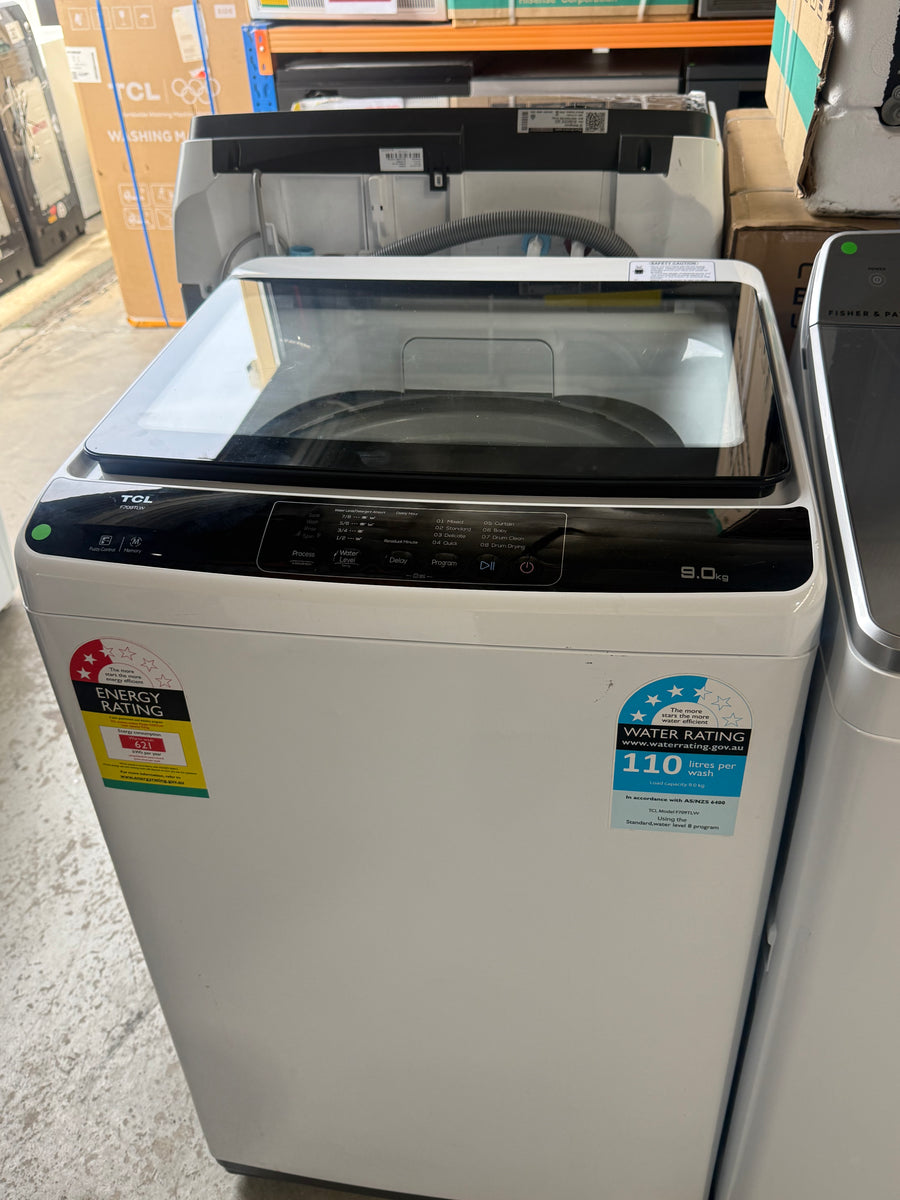 Factory second TCL 9kg Top Load Washing Machine – F709TLW - Second Hand Appliances Geebung