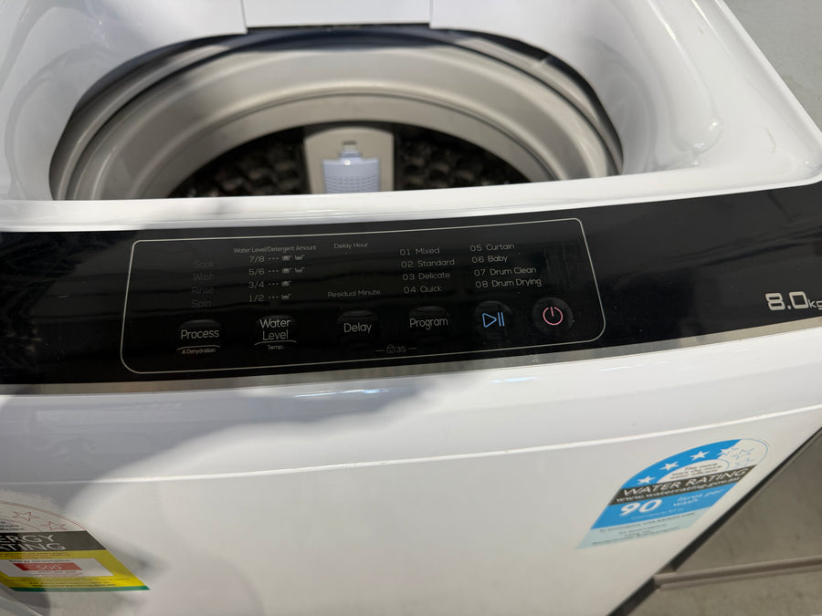 Factory second TCL F708TLW 8kg top load washing machine - Second Hand Appliances Geebung
