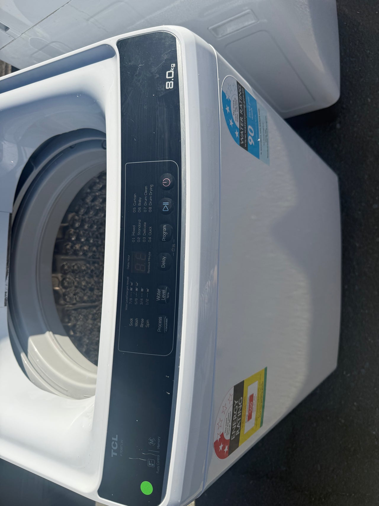 Buy Factory second TCL F708TLW 8kg top load washing machine |  | [product_variant] | Second Hand Appliances Geebung Brisbane