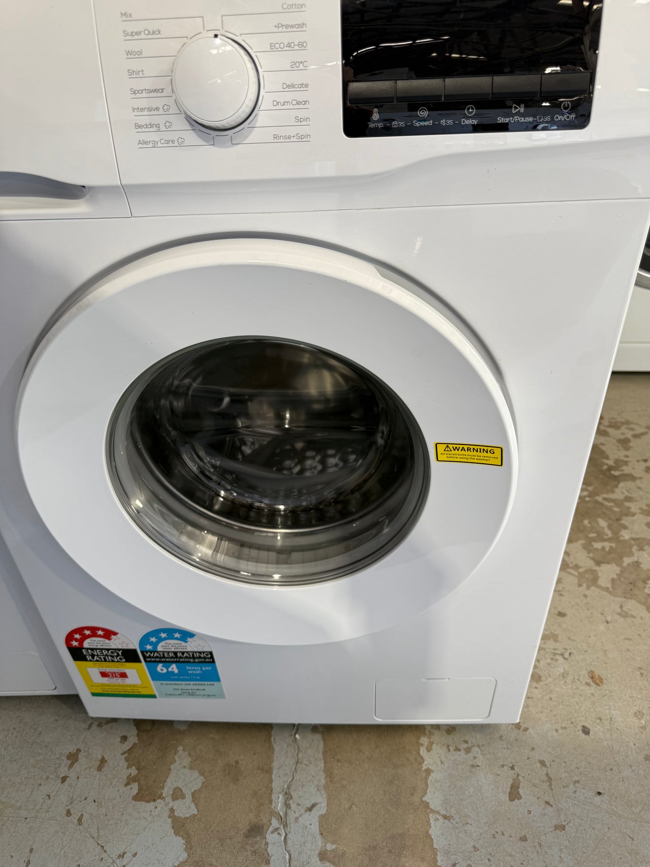 Factory second TCL P618FLW 7.5kg Front Load Washing Machine - Second Hand Appliances Geebung