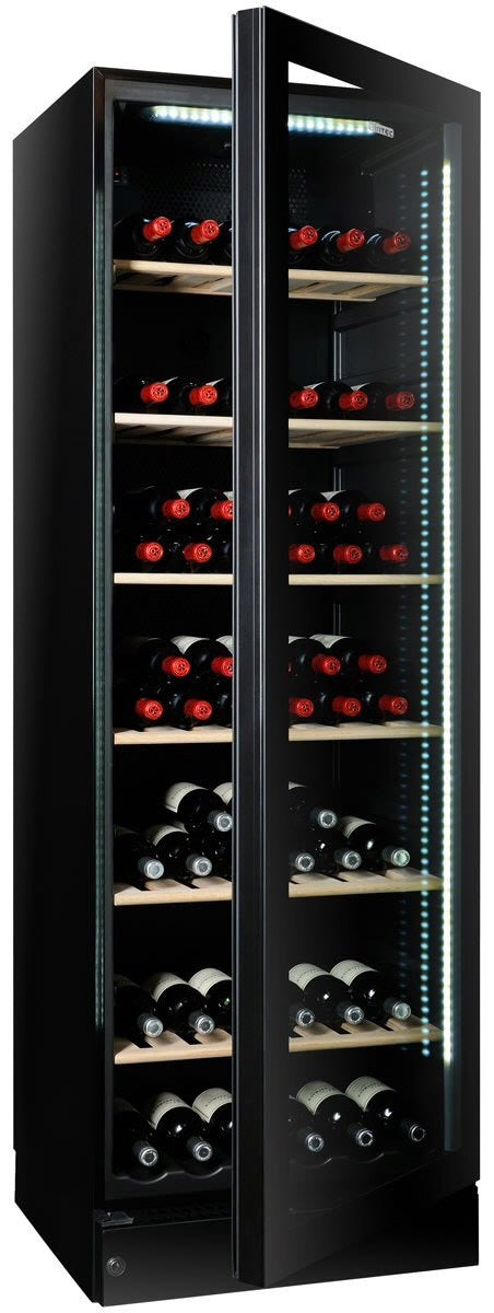 Factory second Vintec 198 Bottle Multi-Temp Wine Cabinet – Borderless Black Glass V190SG2E-BK - Second Hand Appliances Geebung