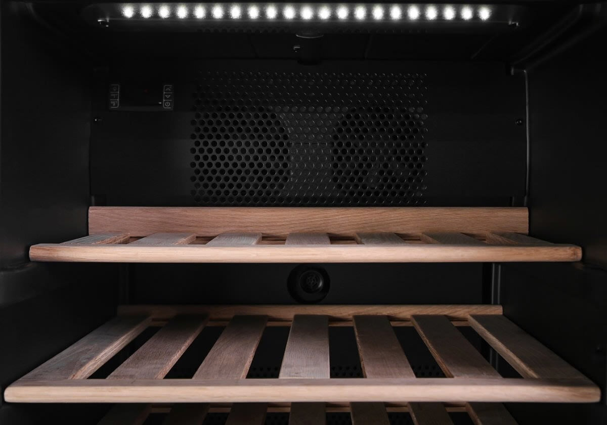 Factory second Vintec 198 Bottle Multi-Temp Wine Cabinet – Borderless Black Glass V190SG2E-BK - Second Hand Appliances Geebung
