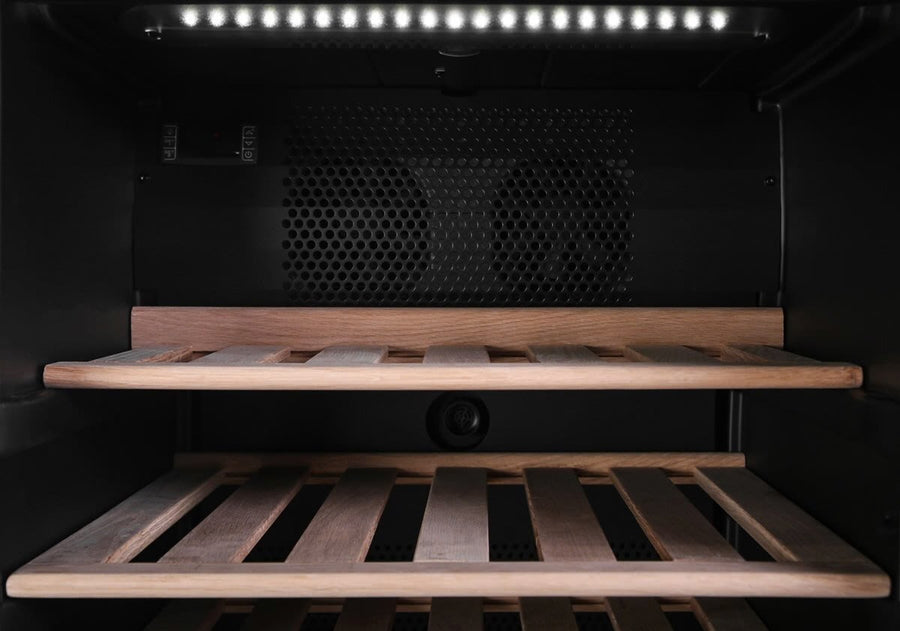 Factory second Vintec 198 Bottle Multi-Temp Wine Cabinet – Borderless Black Glass V190SG2E-BK - Second Hand Appliances Geebung