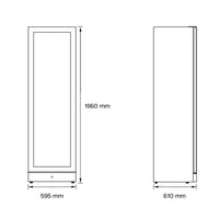 Thumbnail for Factory second Vintec Premium 198 Bottle Multi-Temp Wine Cabinet – Black Model: VWM198SBA-R(NAT) - Second Hand Appliances Geebung