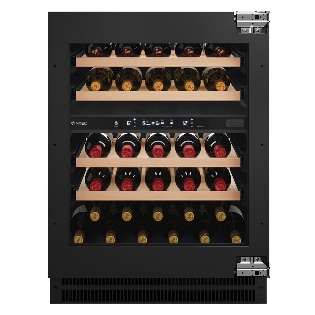 Factory second Vintec VWD820SAP-X Luxe Harmony 31-Bottle Integrated Dual Zone Wine Cabinet - Second Hand Appliances Geebung