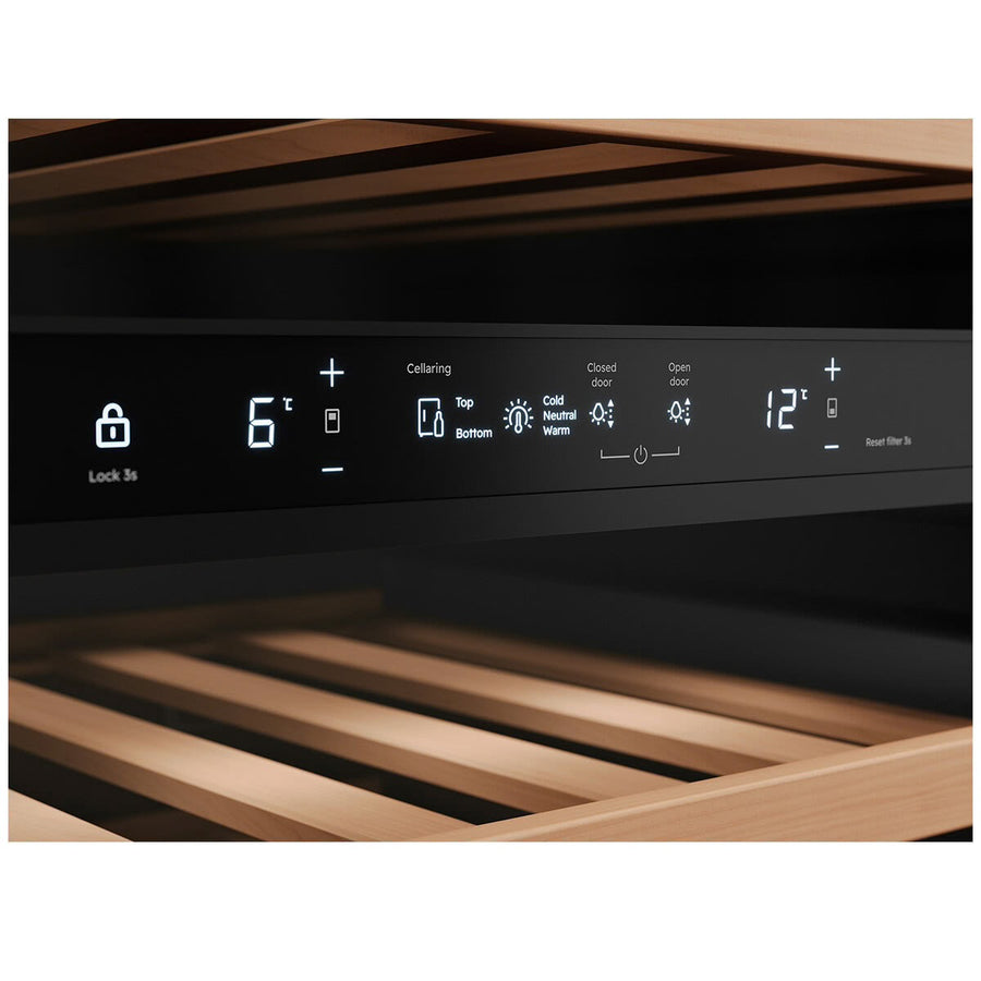 Factory second Vintec VWD820SAP-X Luxe Harmony 31-Bottle Integrated Dual Zone Wine Cabinet - Second Hand Appliances Geebung