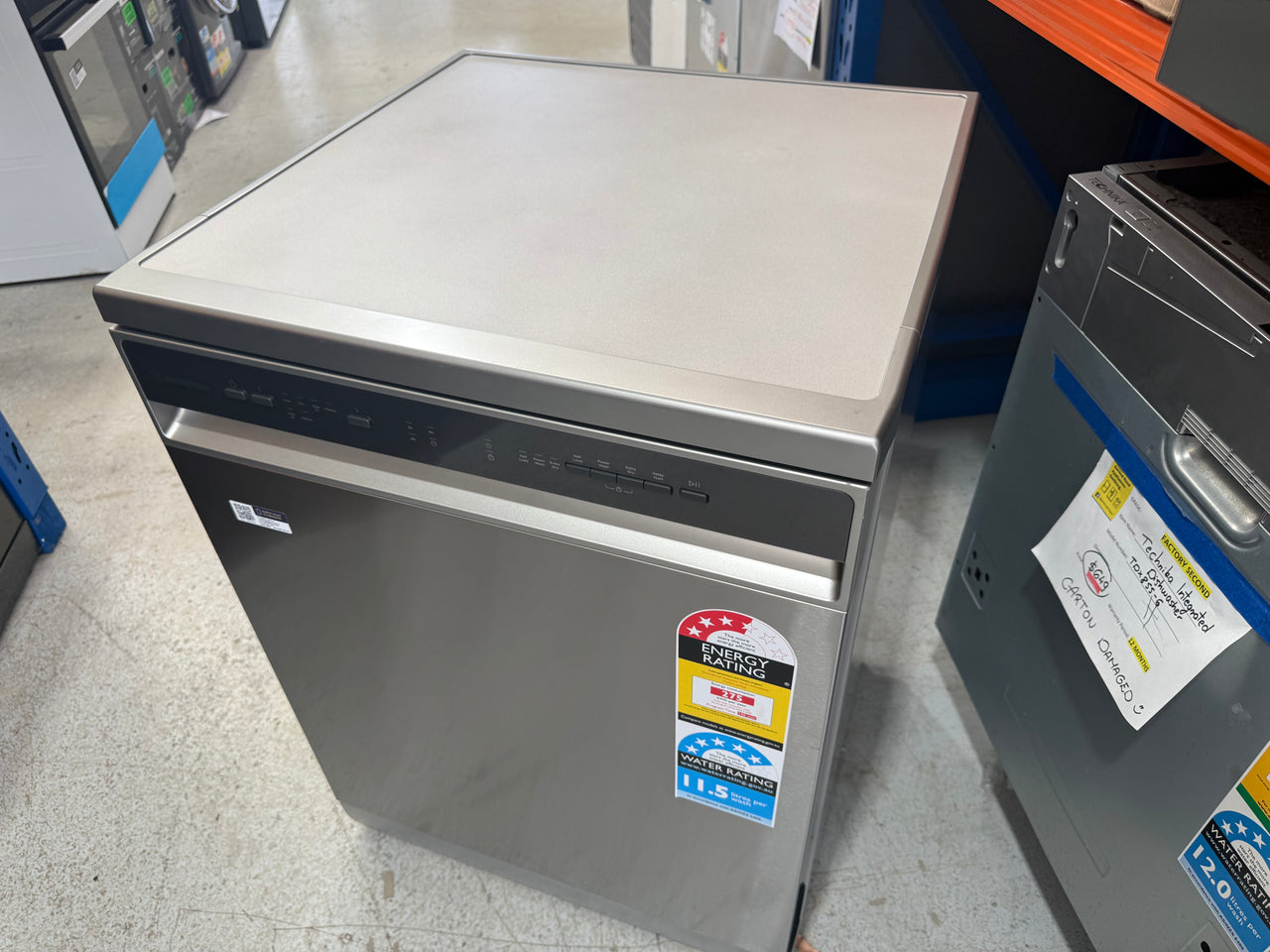 Factory second Warranty Westinghouse 60cm Stainless Steel Freestanding Dishwasher WSF6602XC - Second Hand Appliances Geebung