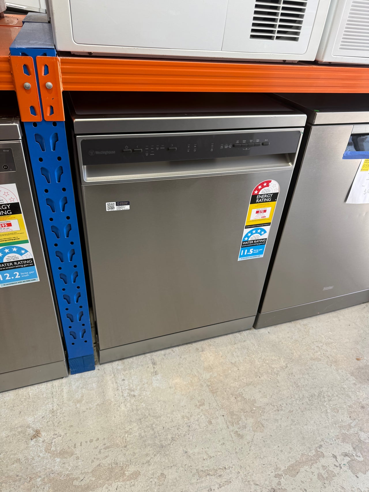 Factory second Warranty Westinghouse 60cm Stainless Steel Freestanding Dishwasher WSF6602XC - Second Hand Appliances Geebung