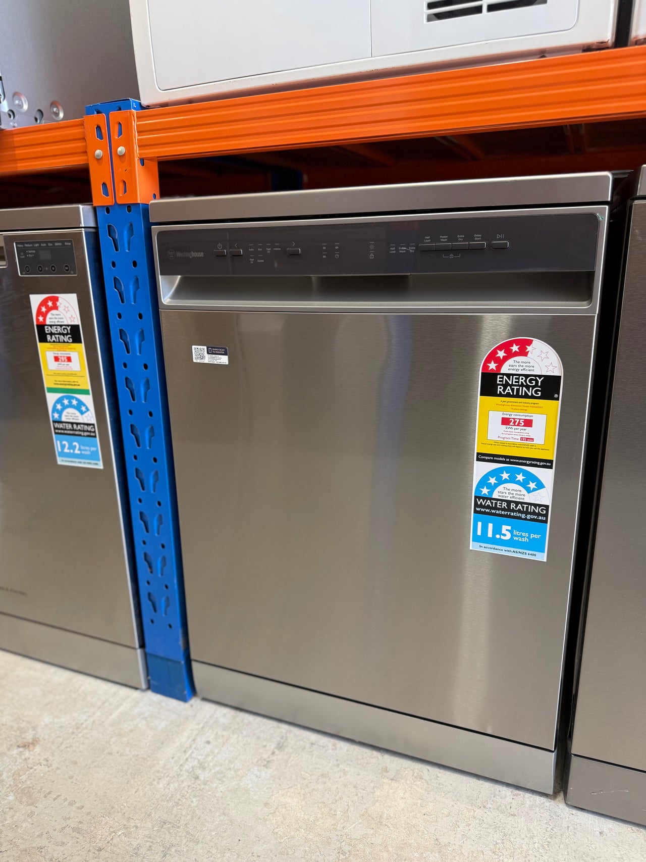 Factory second Warranty Westinghouse 60cm Stainless Steel Freestanding Dishwasher WSF6602XC - Second Hand Appliances Geebung