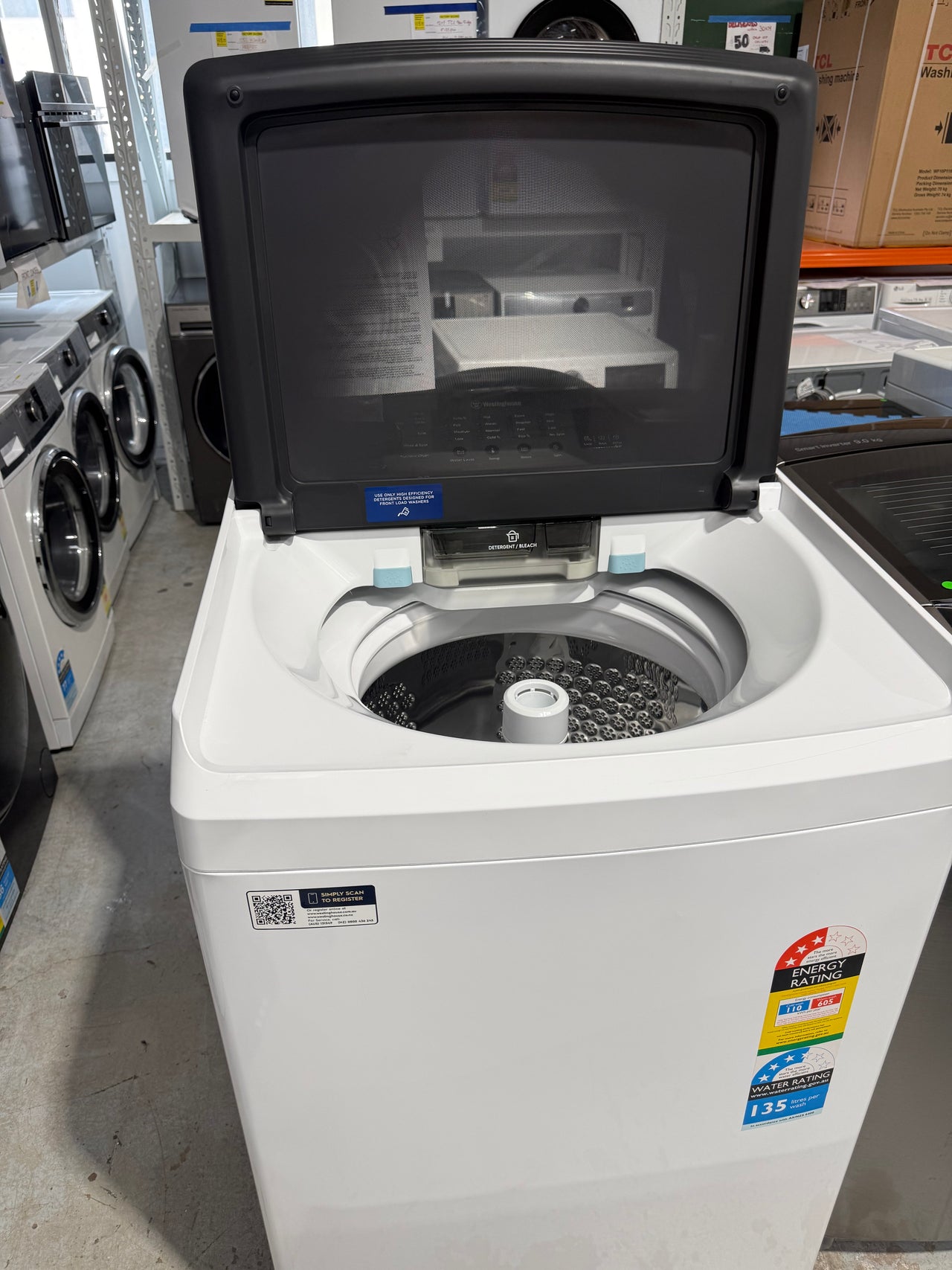 Factory second Westinghouse 11 kg EasyCare 700 Top Load Washing Machine (WWT1184C7WA) - Second Hand Appliances Geebung