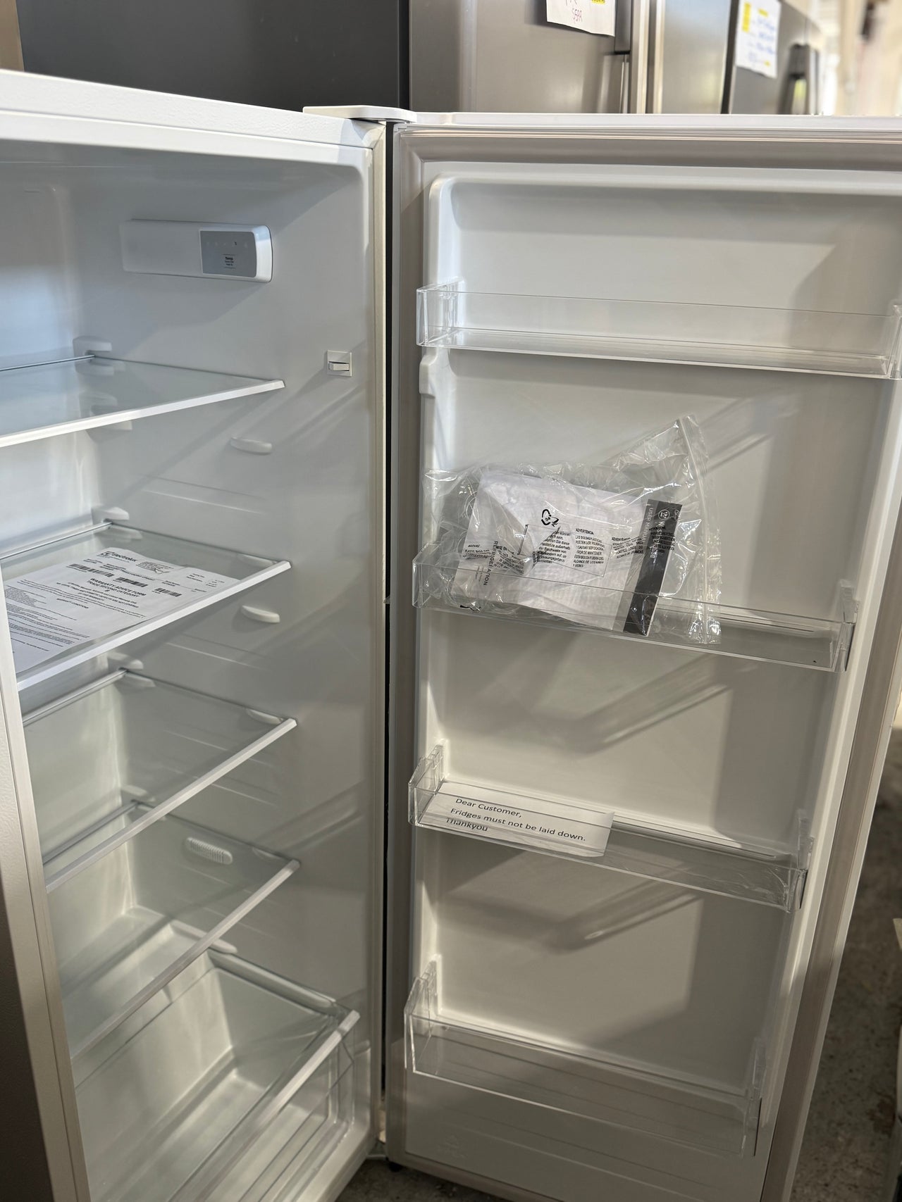 Factory second Westinghouse 242L Upright Refrigerator — White  Model: WRM2400WF - Second Hand Appliances Geebung