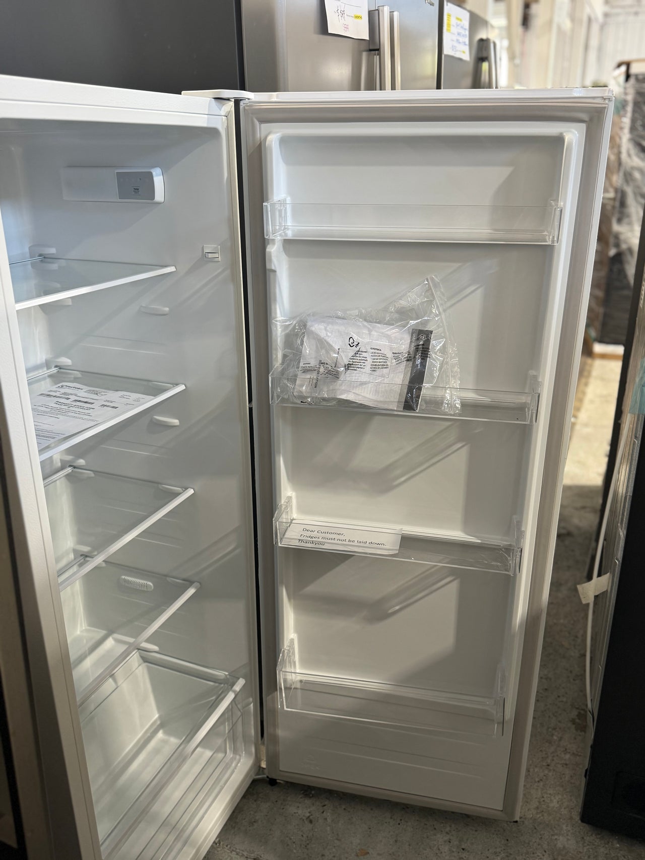Factory second Westinghouse 242L Upright Refrigerator — White  Model: WRM2400WF - Second Hand Appliances Geebung