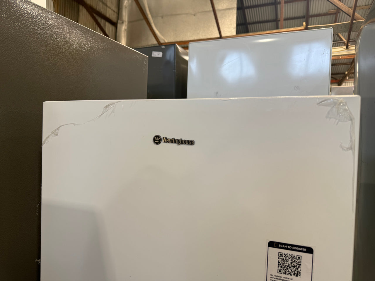 Factory second Westinghouse 242L Upright Refrigerator — White  Model: WRM2400WF - Second Hand Appliances Geebung